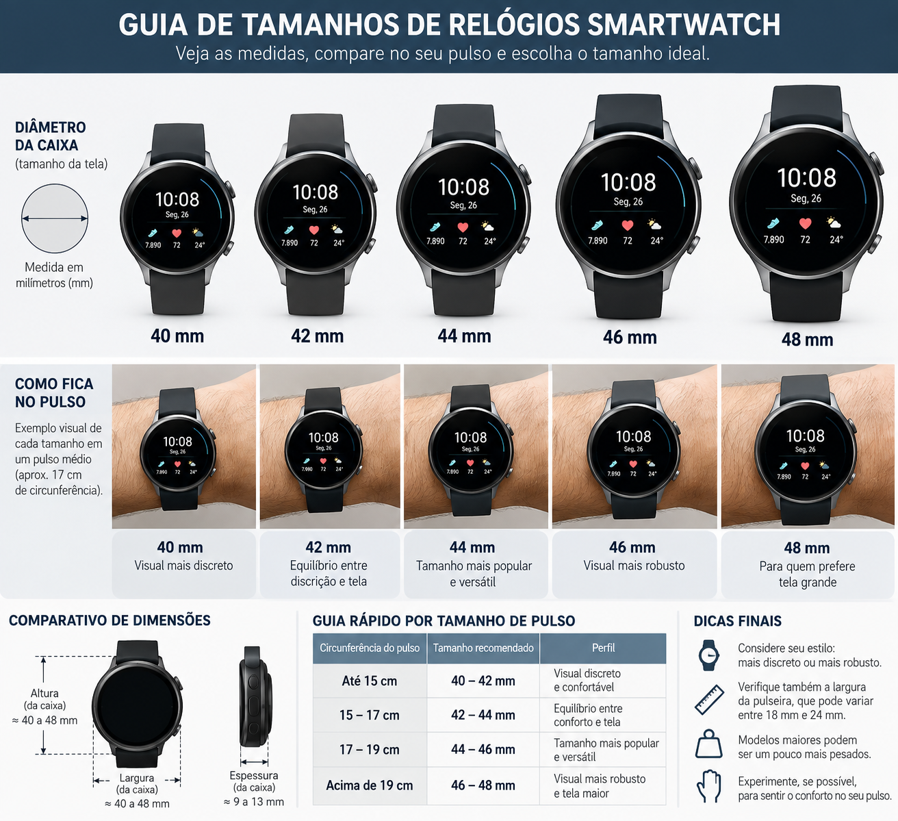 Guia de Tamanhos